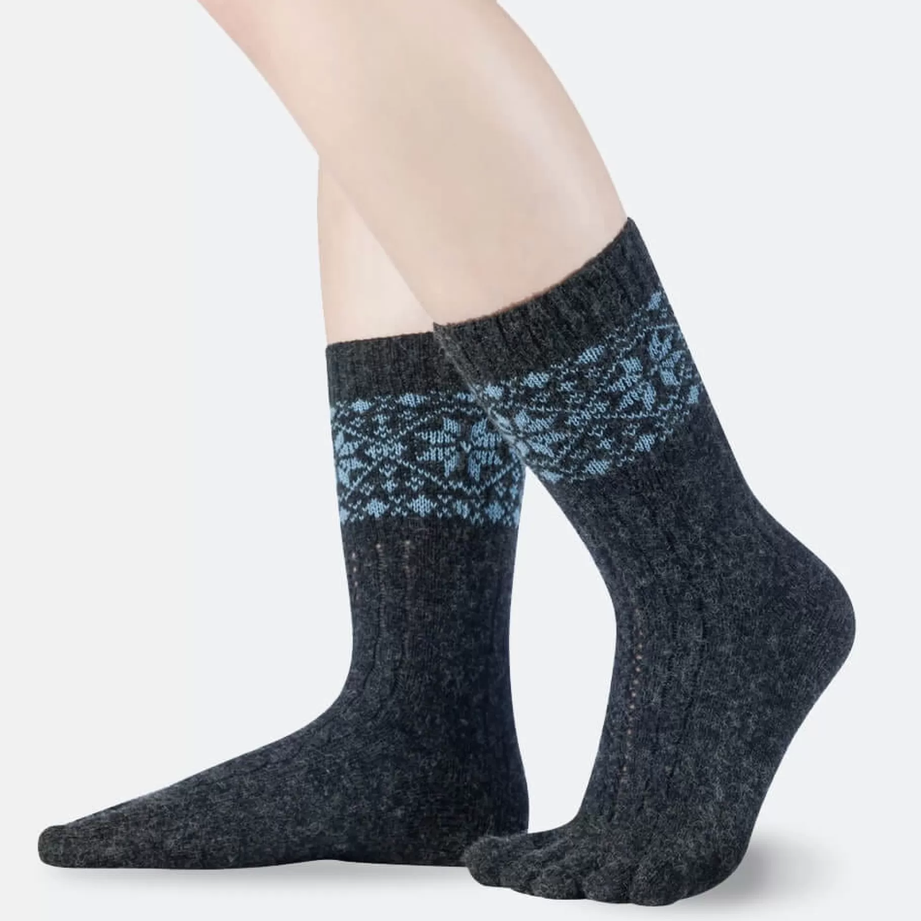 Baer Shoes Snowflakes toe socks- Socks And Stockings